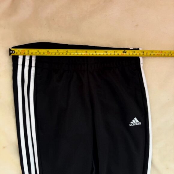 Adidas Climalite Black 3-Stripe Athletic Track Pants - Picture 4 of 6